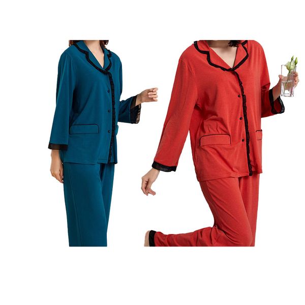 women's sleep pajama suit pajamas spring and summer simple new cool thin suit clothing household clothing can wear pajamas outside
women's sleep pajama suit pajamas spring and summer simple new cool thin suit clothing household clothing can wear pajamas outside