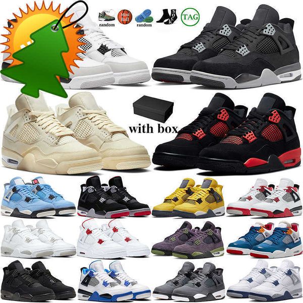 with outdoors box 4s basketball shoes women men 4 military black cat white oreo fire red thunder messy room canyon purple cool grey
with outdoors box 4s basketball shoes women men 4 military black cat white oreo fire red thunder messy room canyon purple cool grey