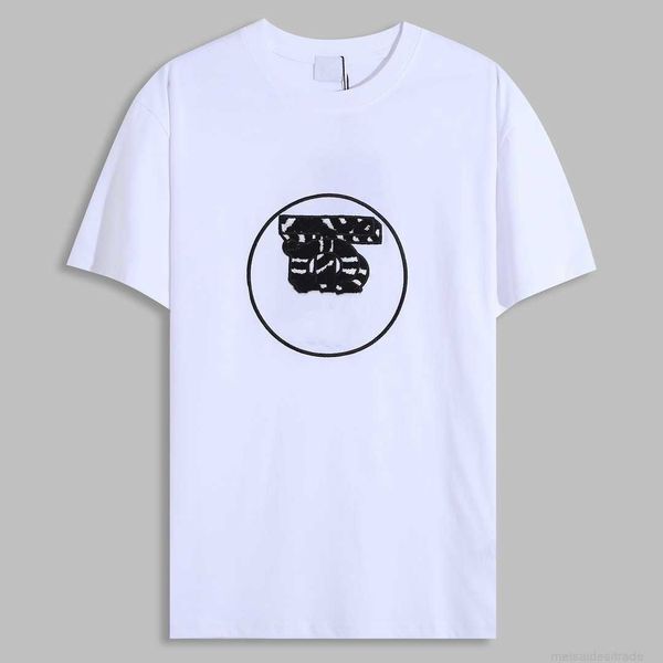correct version b burbry luxury designer of 23ss bu's new towel overlapping embroidered t-shirt short-sleeved high-street versatile lov, White;black
correct version b burbry luxury designer of 23ss bu's new towel overlapping embroidered t-shirt short-sleeved high-street versatile lov, White;black