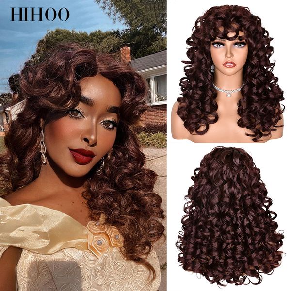 copper ginger short curly synthetic wigs for women red brown natural wave wigs with bangs heat resistant cosplay hair hihoo hairfactory dire, Black
copper ginger short curly synthetic wigs for women red brown natural wave wigs with bangs heat resistant cosplay hair hihoo hairfactory dire, Black