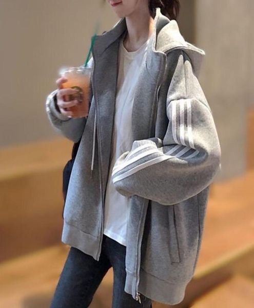 women hooded zipper jackets female fashion long sleeve casual coats plus size korean loose outwear 2009305477291, Black;brown
women hooded zipper jackets female fashion long sleeve casual coats plus size korean loose outwear 2009305477291, Black;brown