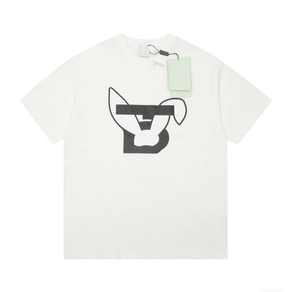 correct version b burbry luxury designer of 23ss bu rabbit year limited printed short-sleeved t-shirt high-street couples same t-shirt in 1s, White;black
correct version b burbry luxury designer of 23ss bu rabbit year limited printed short-sleeved t-shirt high-street couples same t-shirt in 1s, White;black