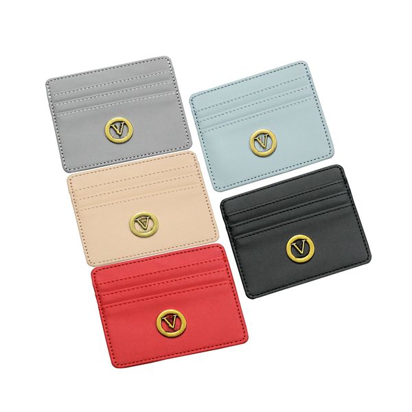 card holders fashion womens men purses designer purse double sided credit cards coin mini wallets 5 color, Red;black
card holders fashion womens men purses designer purse double sided credit cards coin mini wallets 5 color, Red;black