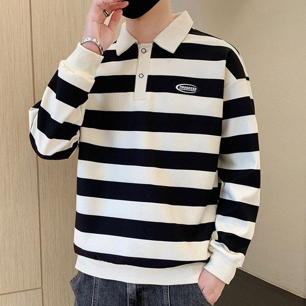 men hoodie hoody hoodies pullover striped polo hoodie spring and autumn lapel long sleeves hoodies 18sc#, Black
men hoodie hoody hoodies pullover striped polo hoodie spring and autumn lapel long sleeves hoodies 18sc#, Black