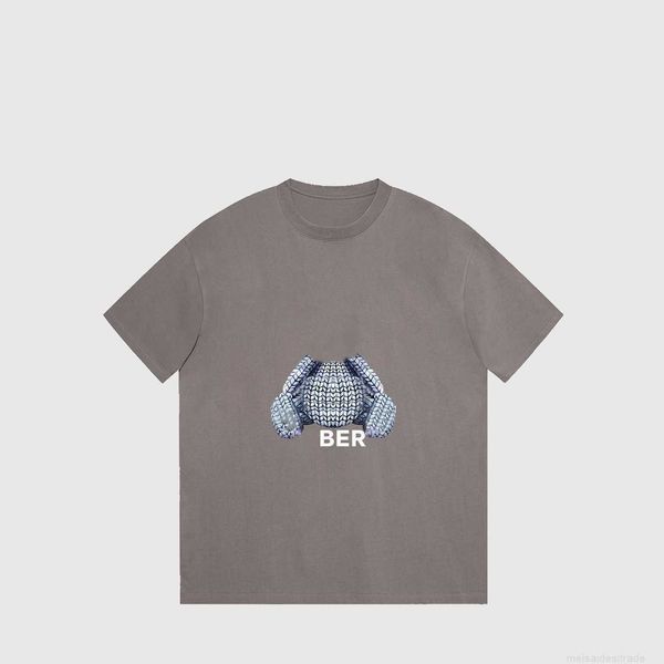 correct version b burbry luxury designer of 23ss bu's new bear printed cotton t-shirt casual high street versatile lovers with same sty, White;black
correct version b burbry luxury designer of 23ss bu's new bear printed cotton t-shirt casual high street versatile lovers with same sty, White;black