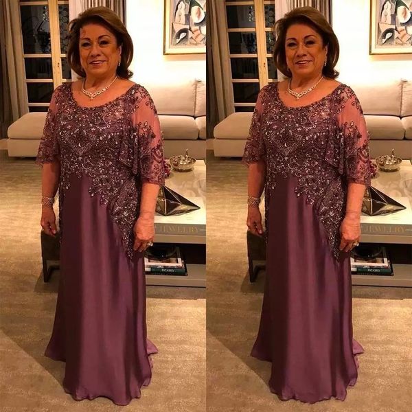 mother of the bride dress formal mother's dresses new custom plus size zipper elastic satin prom party gown straight 3/4 long sleeve sc, Black;red
mother of the bride dress formal mother's dresses new custom plus size zipper elastic satin prom party gown straight 3/4 long sleeve sc, Black;red