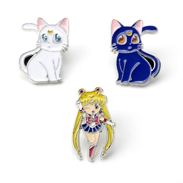 moon cats anime enamel pins custom brooches lapel badge jewelry for friends kids gift sailor moon girls pin, Blue
moon cats anime enamel pins custom brooches lapel badge jewelry for friends kids gift sailor moon girls pin, Blue