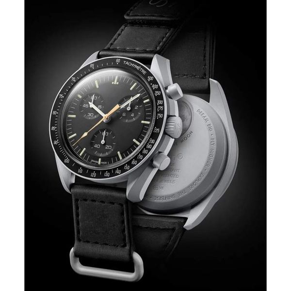moonswatch bioceramic planet moon mens watches full function quarz chronograph watch mission moonshine gold 42mm nylon luxury watch limited, Slivery;brown
moonswatch bioceramic planet moon mens watches full function quarz chronograph watch mission moonshine gold 42mm nylon luxury watch limited, Slivery;brown