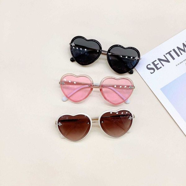 fashion metal kids sunglasses personality bee korean style peach heart shape, Blue 
fashion metal kids sunglasses personality bee korean style peach heart shape, Blue