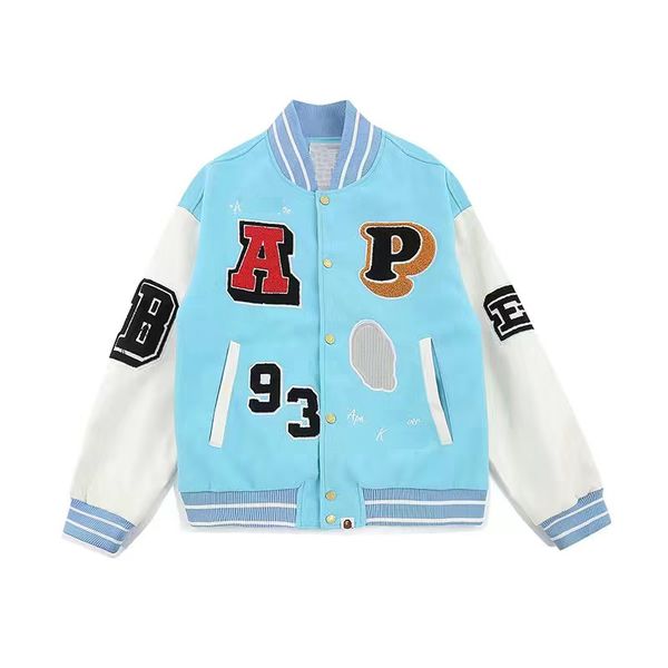 men's jackets baseball brand vintage bomber coats letter embroidery autumn men hip hop loose varsity size m-3xl 4 s23a, Black;brown
men's jackets baseball brand vintage bomber coats letter embroidery autumn men hip hop loose varsity size m-3xl 4 s23a, Black;brown