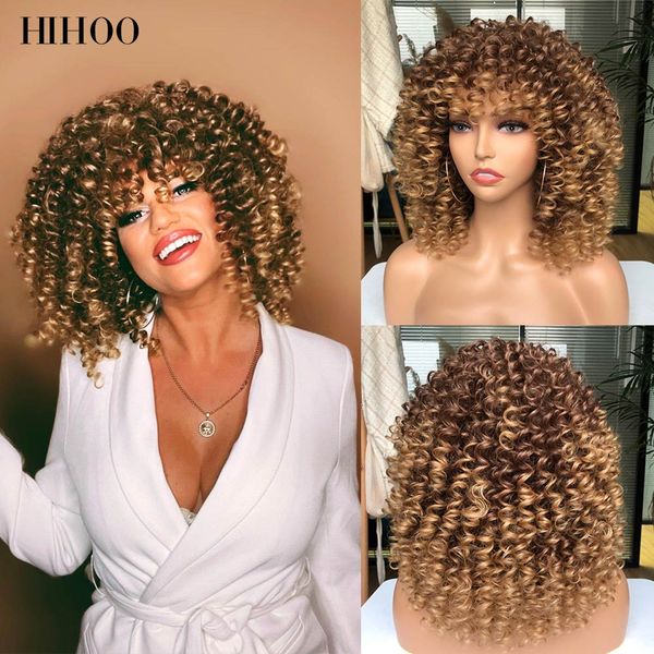 short curly blonde wig for black women afro kinky curly wig with bangs synthetic wig natural glueless ombre brown blonde cosplay
short curly blonde wig for black women afro kinky curly wig with bangs synthetic wig natural glueless ombre brown blonde cosplay