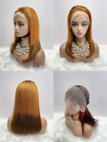 short ombre 4#/orange/4# hair bob wig preplucked straight colored human hair wigs lace for black women
short ombre 4#/orange/4# hair bob wig preplucked straight colored human hair wigs lace for black women