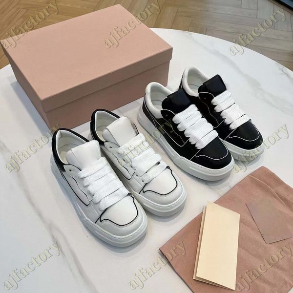 2022 miu family branded women casual shoes white black platform sole thick bottom leather sneakers eur 35-40
2022 miu family branded women casual shoes white black platform sole thick bottom leather sneakers eur 35-40