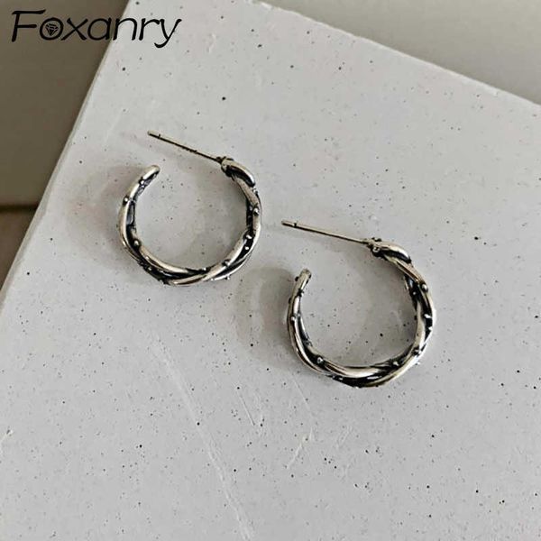 charm anry prevent allergy silver color d earrings for women vintage handmade thai silver trendy party jewelry gifts l230315, Golden
charm anry prevent allergy silver color d earrings for women vintage handmade thai silver trendy party jewelry gifts l230315, Golden