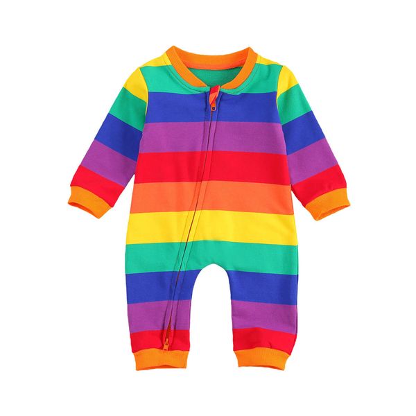 rompers citgeett autumn 0-24m infant baby girls boys rainbow color striped long sleeve zipper romper outfit spring clothes l230314, Blue
rompers citgeett autumn 0-24m infant baby girls boys rainbow color striped long sleeve zipper romper outfit spring clothes l230314, Blue