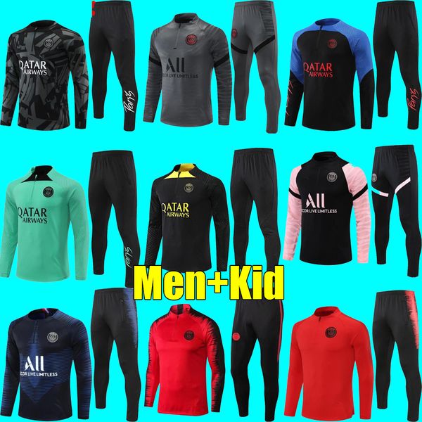 21 22 23 jordam psgs mbappe soccer jersey tracksuit 18 19 20 retro paris training suit half pull long sleeve sergio ramos verratti icardi ki, Black
21 22 23 jordam psgs mbappe soccer jersey tracksuit 18 19 20 retro paris training suit half pull long sleeve sergio ramos verratti icardi ki, Black