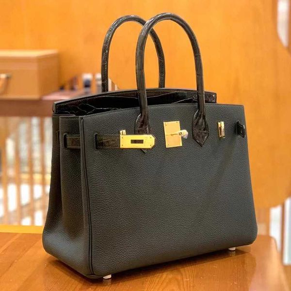 family h luxurys birkins 7a bag sewn wax thread sewn touch crocodile leather matching togo cow leather women's leather large capacity h
family h luxurys birkins 7a bag sewn wax thread sewn touch crocodile leather matching togo cow leather women's leather large capacity h