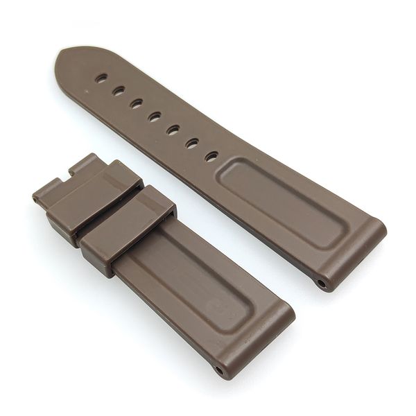 24mm brown silicone rubber watchband 22mm pin buckle lug strap fit for pam pam 111 luminor radiomir wirstwatch, Black;brown
24mm brown silicone rubber watchband 22mm pin buckle lug strap fit for pam pam 111 luminor radiomir wirstwatch, Black;brown