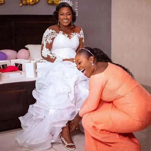 2023 plus size arabic wedding dresses beaded crystals mermaid bridal dresses sheer neck wedding gowns sweep train wedding dresses aso ebi lu, White
2023 plus size arabic wedding dresses beaded crystals mermaid bridal dresses sheer neck wedding gowns sweep train wedding dresses aso ebi lu, White