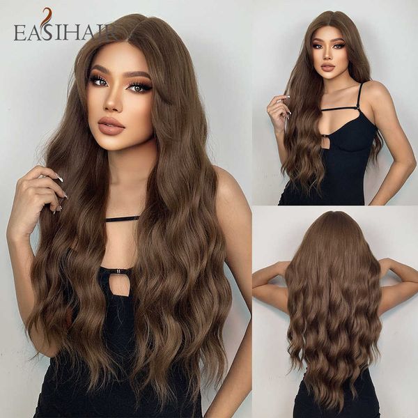 synthetic wigs easihair long brown lace front synthetic wigs natural wavy high density frontal wig for women cosplay heat resistant 230227, Black
synthetic wigs easihair long brown lace front synthetic wigs natural wavy high density frontal wig for women cosplay heat resistant 230227, Black