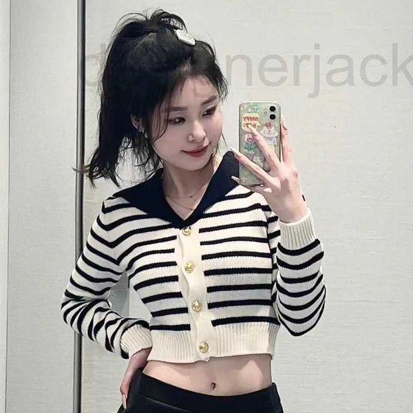 women's knits & tees designer knitted stripe navy collar single breasted short cardigan women's sweet age reducing coat thin 23 ea, White
women's knits & tees designer knitted stripe navy collar single breasted short cardigan women's sweet age reducing coat thin 23 ea, White