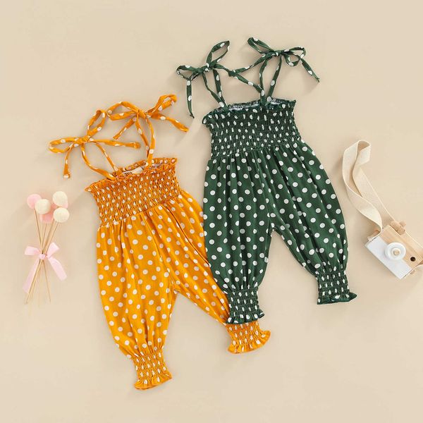 rompers citgeett summer infant baby girls casual jumpsuit sleeveless backless dot print sling romper clothes l230314, Blue
rompers citgeett summer infant baby girls casual jumpsuit sleeveless backless dot print sling romper clothes l230314, Blue