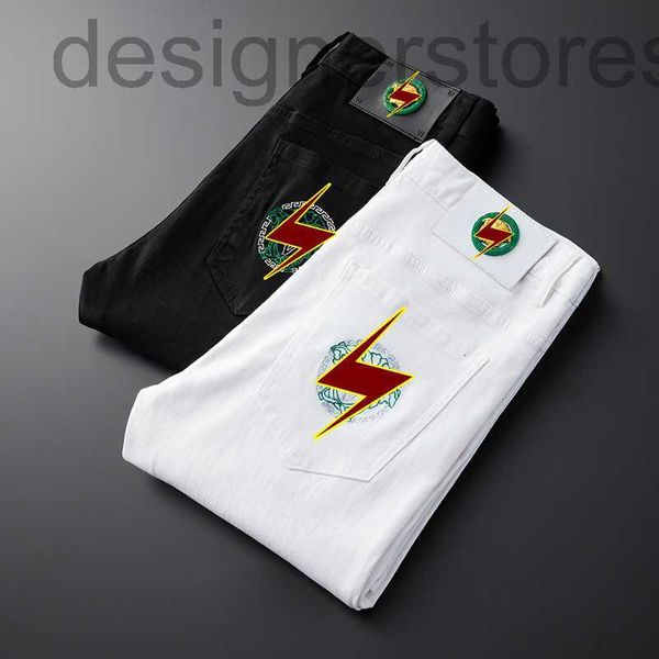 men's jeans designer 2022 spring and summer jeans men's versatile black white cotton elastic slim embroidery r2o5, Blue
men's jeans designer 2022 spring and summer jeans men's versatile black white cotton elastic slim embroidery r2o5, Blue