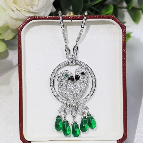 panthere necklace for women designer for man diamond emerald gold plated 18k t0p quality highest counter quality fashion classic style anniv, Silver
panthere necklace for women designer for man diamond emerald gold plated 18k t0p quality highest counter quality fashion classic style anniv, Silver