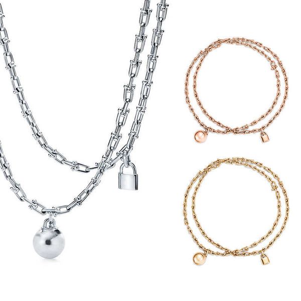 pendant necklaces ladies classic chain necklace ball lock necklace high version hardware jewelry gift 925 silverl230315, Silver
pendant necklaces ladies classic chain necklace ball lock necklace high version hardware jewelry gift 925 silverl230315, Silver