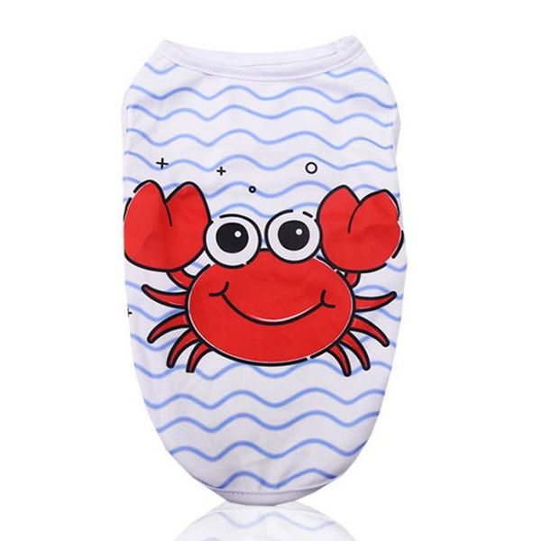 Spring Summer Pet Dog Apparel Vest T-Shirt Cute Watermelon Crab Printed Shirt Pets Clothes For Dogs Cats Puppy Sleeveless Clothes, Blue
Spring Summer Pet Dog Apparel Vest T-Shirt Cute Watermelon Crab Printed Shirt Pets Clothes For Dogs Cats Puppy Sleeveless Clothes, Blue