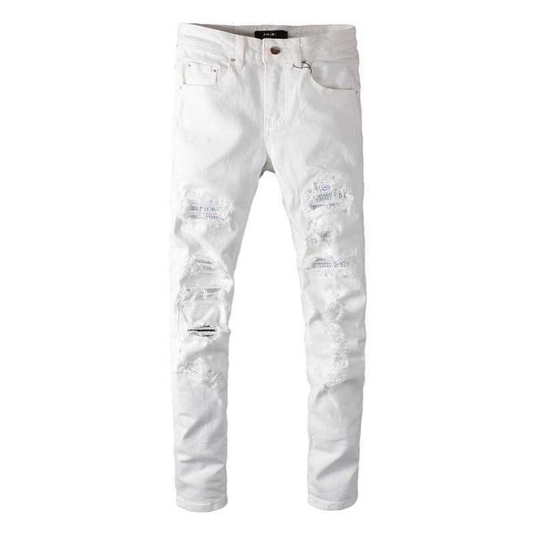 jeans mens am1r1 trousers pants mirri ripped fashion designer brand new high-street patch hole slim white men hip hop high street leisu m0nl, Blue
jeans mens am1r1 trousers pants mirri ripped fashion designer brand new high-street patch hole slim white men hip hop high street leisu m0nl, Blue