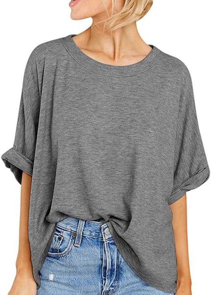 summer fashion women shirts oversized t-shirt short sleeve loose casual basic shirts summer tee plus size7k1p, White
summer fashion women shirts oversized t-shirt short sleeve loose casual basic shirts summer tee plus size7k1p, White