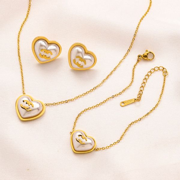 18k gold plated pendant necklace luxury brand designers pearl couple circle fashion women stainless steel necklaces wedding party jewellery, Silver
18k gold plated pendant necklace luxury brand designers pearl couple circle fashion women stainless steel necklaces wedding party jewellery, Silver