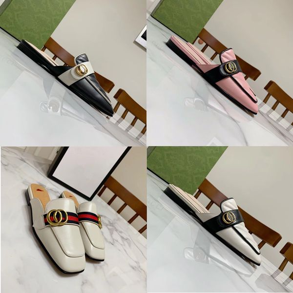 2023 designer luxury square head half drag slippers womens genuine leather metal buckle vintage closed-toe back hollowed out sandal lady cas, Black
2023 designer luxury square head half drag slippers womens genuine leather metal buckle vintage closed-toe back hollowed out sandal lady cas, Black