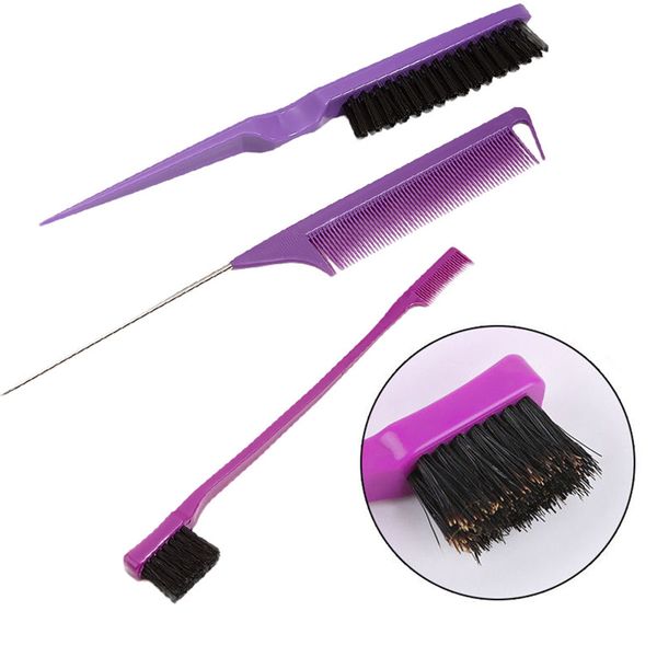 3pcs/lot double sided edge control hair comb hair styling hair brush accessories new oil-baked brush comb styling partition comb, Silver
3pcs/lot double sided edge control hair comb hair styling hair brush accessories new oil-baked brush comb styling partition comb, Silver