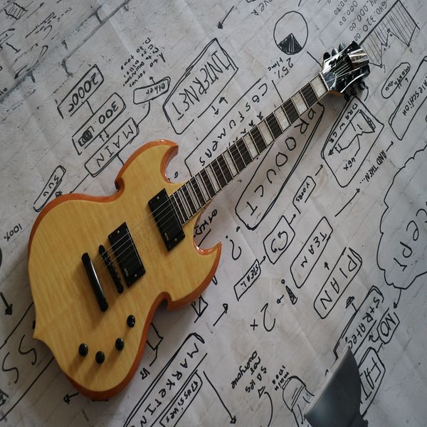 boutique log-colored electric guitar, high-end pickup, rosewood shell inlaid fingerboard, mail to home
boutique log-colored electric guitar, high-end pickup, rosewood shell inlaid fingerboard, mail to home