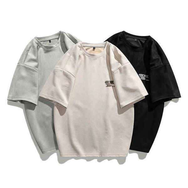 short-sleeved men's 2023 spring solid color printed t-shirt round neck pullover loose p03, White;black
short-sleeved men's 2023 spring solid color printed t-shirt round neck pullover loose p03, White;black