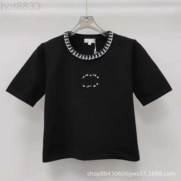 women's t-shirt designer 23 new style pure handmade sequin nail neck bead trend versatile fashion round short sleeve knitting t r9sj, White
women's t-shirt designer 23 new style pure handmade sequin nail neck bead trend versatile fashion round short sleeve knitting t r9sj, White