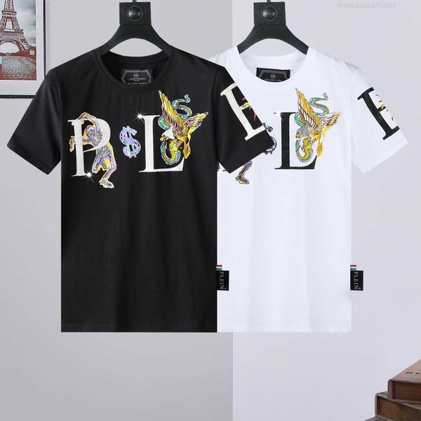 luxury philippuep lein philip pulan spring and summer short sleeve men's round neck t-shirt domineering personality casual couple fjuw, White;black
luxury philippuep lein philip pulan spring and summer short sleeve men's round neck t-shirt domineering personality casual couple fjuw, White;black