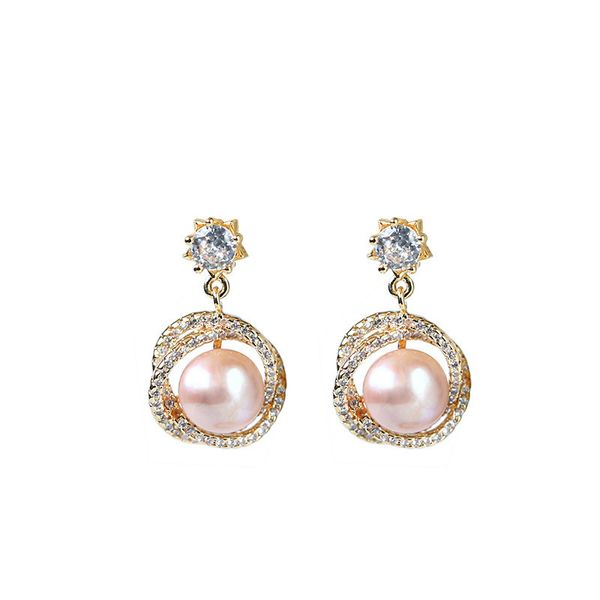 stud earring jewelry copper-plated 14k gold-coated french style celebrity pearl earrings women's personalized diamond flower pearl earr, Golden;silver
stud earring jewelry copper-plated 14k gold-coated french style celebrity pearl earrings women's personalized diamond flower pearl earr, Golden;silver