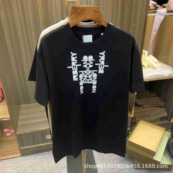 casual b burbry luxury designer high edition classic spring and summer alphabet print t-shirt high, Black;white
casual b burbry luxury designer high edition classic spring and summer alphabet print t-shirt high, Black;white