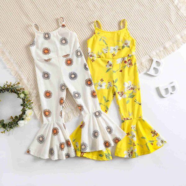 rompers citgeett summer kids girls casual suspender jumpsuit sun/flower printed flared romper clothes suit l230314, Blue
rompers citgeett summer kids girls casual suspender jumpsuit sun/flower printed flared romper clothes suit l230314, Blue