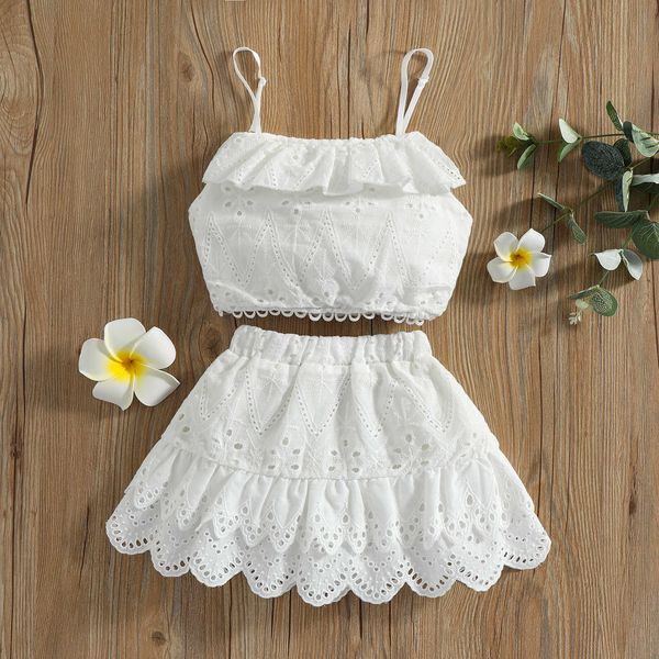 clothing sets citgeett summer kid baby girls clothes set sleeveless lace ruffled camisole high waist skirt clothing suit p, White
clothing sets citgeett summer kid baby girls clothes set sleeveless lace ruffled camisole high waist skirt clothing suit p, White