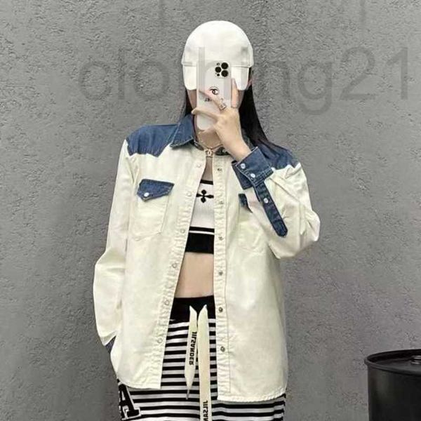 women's jackets designer 22 early autumn new fashionable personality blue and white contrast casual loose denim shirt for men women sh2, Black;brown
women's jackets designer 22 early autumn new fashionable personality blue and white contrast casual loose denim shirt for men women sh2, Black;brown