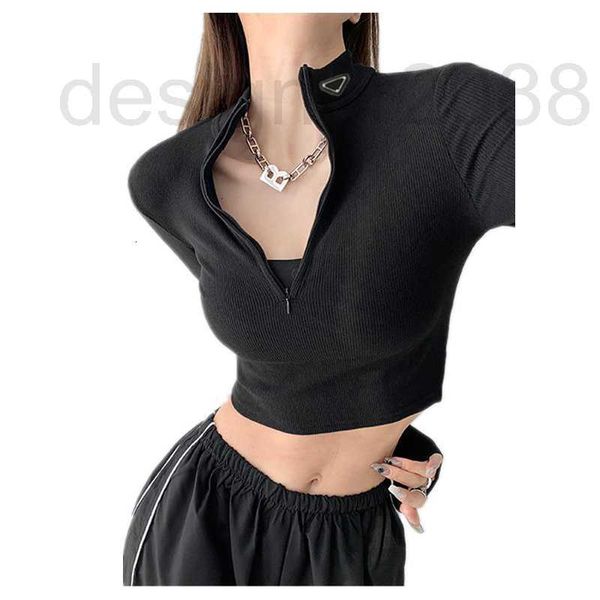 women's knits & tees designer sweater women fashion knitted sweaters spring autumn long sleeve half zip woman short t-shirt solid colo, White
women's knits & tees designer sweater women fashion knitted sweaters spring autumn long sleeve half zip woman short t-shirt solid colo, White