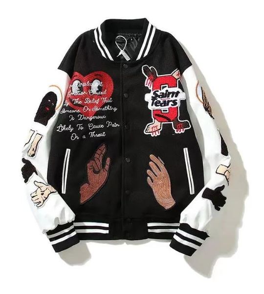 men's designer jackets fashion brand men jacket vintage loose long sleeve green baseball man's hip hop autumn variability ccb7, Black;brown
men's designer jackets fashion brand men jacket vintage loose long sleeve green baseball man's hip hop autumn variability ccb7, Black;brown