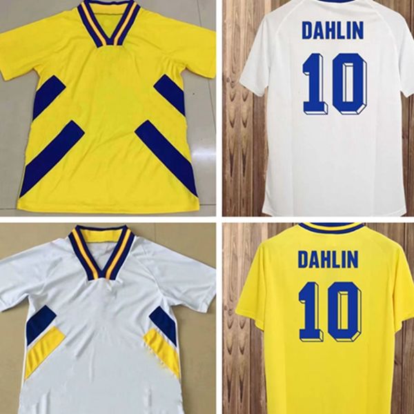 1994 swedens larsson retro soccer jerseys national team dahlin brolin ingesson home yellow away white football shirts uniforms classic vinta, Black;yellow
1994 swedens larsson retro soccer jerseys national team dahlin brolin ingesson home yellow away white football shirts uniforms classic vinta, Black;yellow