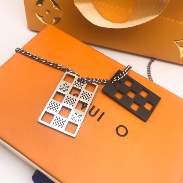 brand double tag necklace designer pendant necklace classic premium jewelry long chain fashion selected designed for men, Silver
brand double tag necklace designer pendant necklace classic premium jewelry long chain fashion selected designed for men, Silver