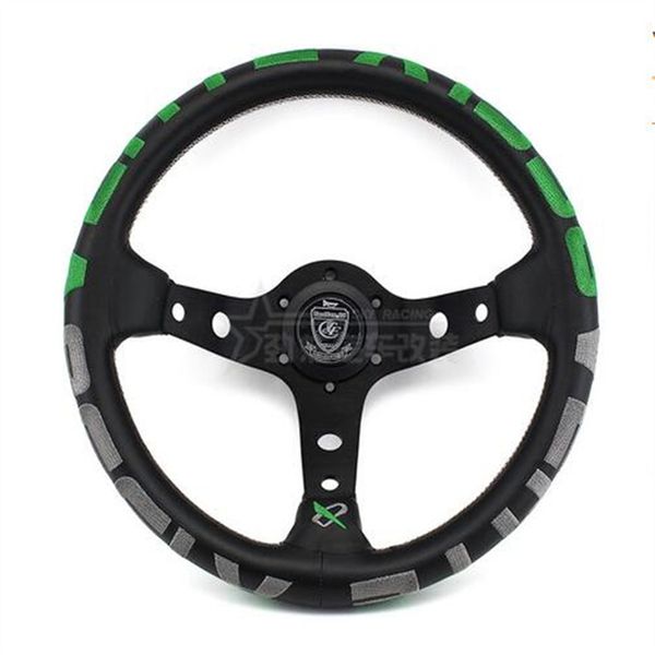 vertex modified racing steering wheel 13-inch leather universal embroidered red and green steering wheel
vertex modified racing steering wheel 13-inch leather universal embroidered red and green steering wheel