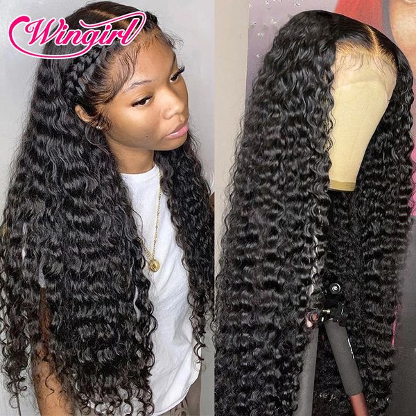 synthetic wigs wingirl 13x4 hd transparent brazilian deep wave lace frontal preplucked front human hair 4x4 5x5 closure 230314, Black
synthetic wigs wingirl 13x4 hd transparent brazilian deep wave lace frontal preplucked front human hair 4x4 5x5 closure 230314, Black